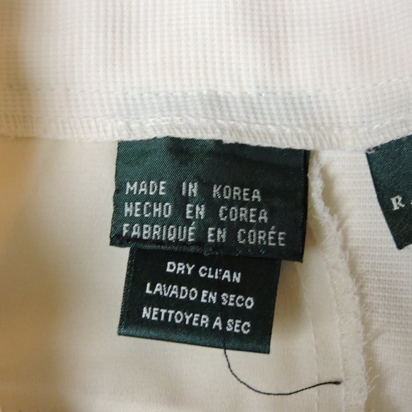 RALPH LAUREN, woman's petite slacks, sz 10P white - Picture 11 of 12